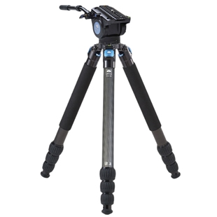 思锐R-5214XL+VH15碳纤维三脚架单反相机摄像机支架摄影摄像液压阻尼云台长焦打鸟三角架套装大承重稳定高2米