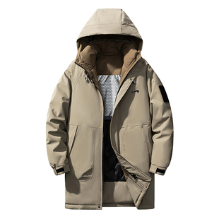 贵人鸟中长款羽绒服男士加厚棉服男冬季2025年棉衣爸爸冬装棉袄子