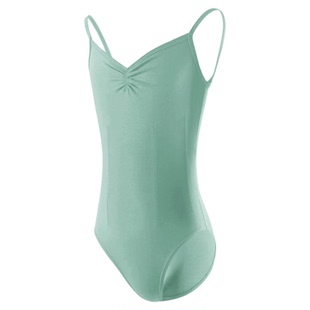 舞小兔儿童舞蹈服女童吊带芭蕾舞练功服中国舞跳舞形体连体体操服