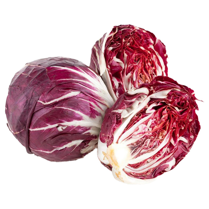 新鲜蔬菜 红菊苣 落地球生菜 红叶包菜 沙拉蔬菜 500g
