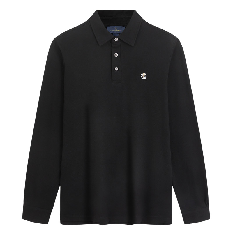 Brooks Brothers/布克兄弟男士秋季款三粒扣商务老钱polo衫