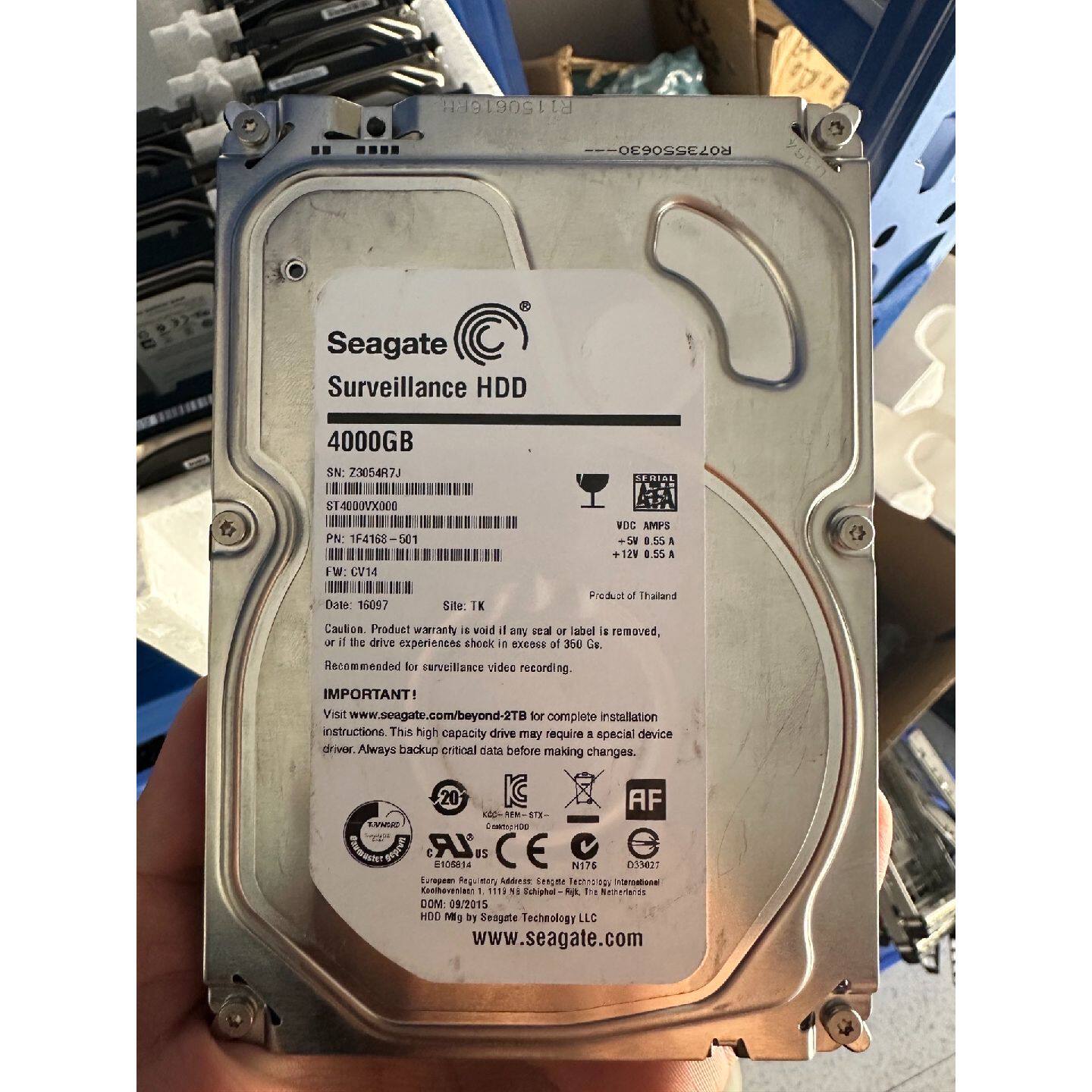 议价可维修希捷4TB监控硬盘型号ST4000VX0003.5寸SA