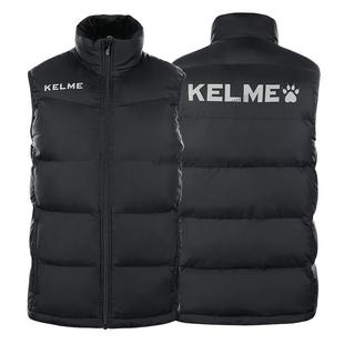 卡尔美棉马甲男女款外穿冬季体育生训练棉服背心足球运动保暖外套