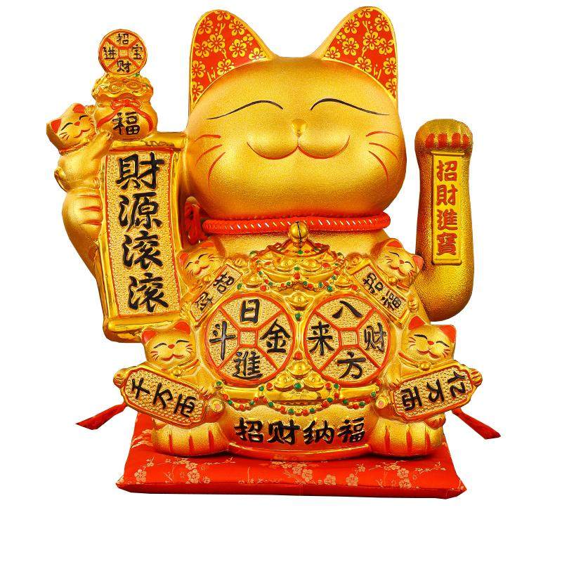 网红金色大号自动收银台招财猫
