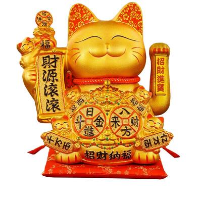 网红金色大号自动收银台招财猫