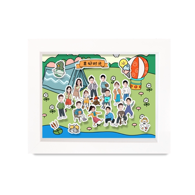 定制企业家庭幼儿园照片diy相框