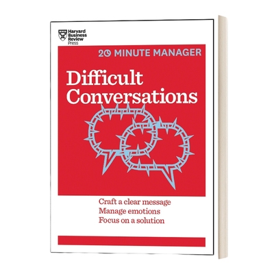 英文原版 Difficult Conversations 哈佛商业评论20分钟经纪人系列 英文版 进口英语原版书籍