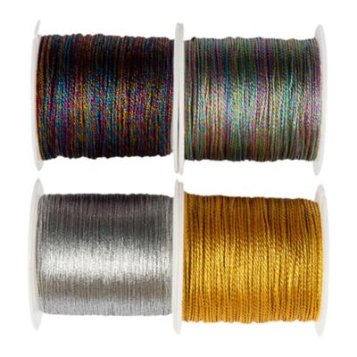 柔韧紧密金银线编绳材料72号玉线