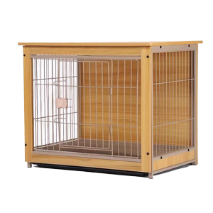 木质泰迪室内狗笼小型犬带厕所