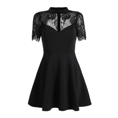 小心机蕾丝名媛气质连衣裙