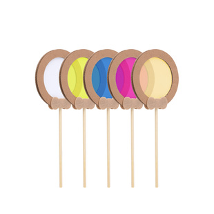 幼儿园科学区区域材料投放手工小玩具春天透光片三原色中班小班