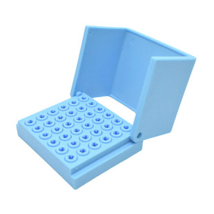 牙科36孔塑料车针架高低速通用车针盒口腔器械消毒盒可高压灭菌