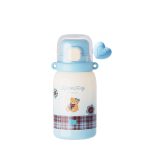 censun先行泰迪联名儿童保温杯女孩学生上学专用杯子2025新款水杯
