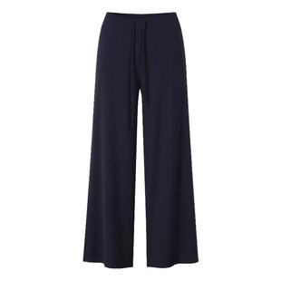 DCW宽松瑜伽长裤女裸感蓄热阔腿运动裤显瘦垂坠感户外跑步直筒裤