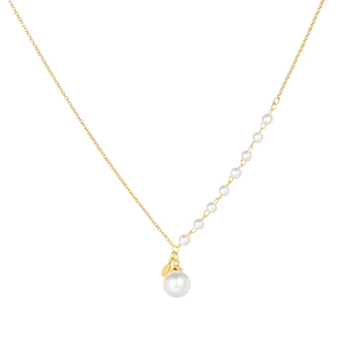 DODOGOGO珍珠项链女款配饰秋冬高级长款毛衣链锁骨链轻奢小众颈链