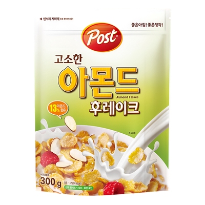 post扁桃仁韩国进口泡牛奶燕麦片