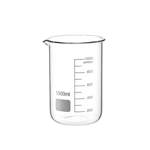 烧杯耐高温食品级化学实验室器材带刻度玻璃容器高硼硅小量杯器皿