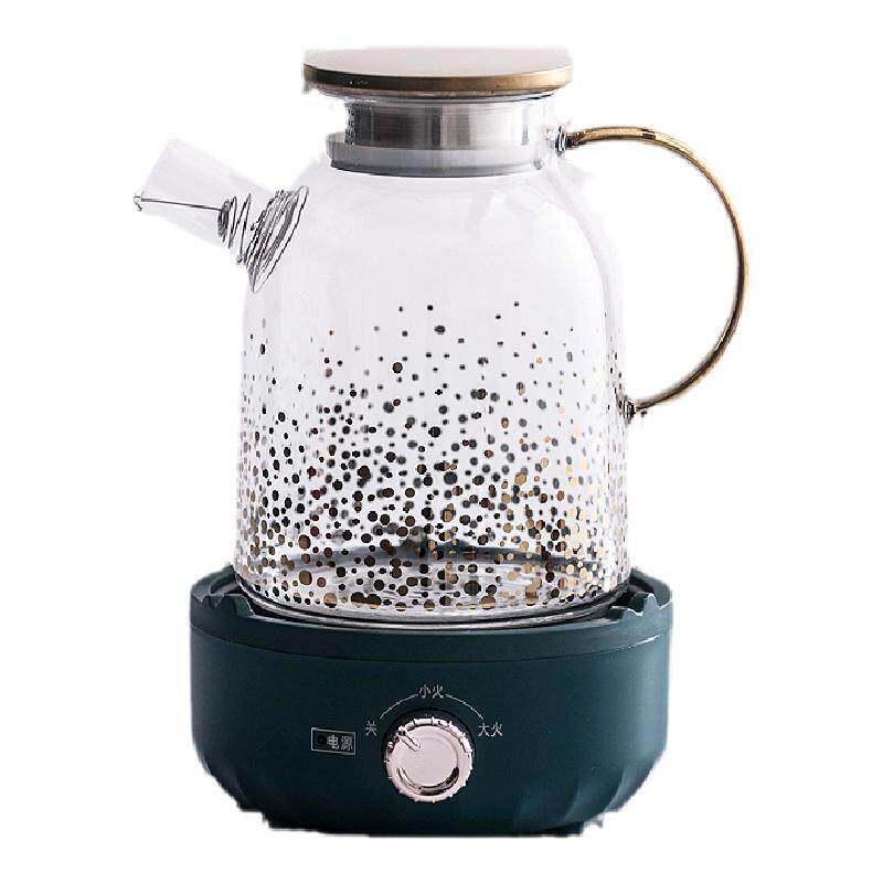 轻奢北欧茶壶玻璃加热水果电陶炉