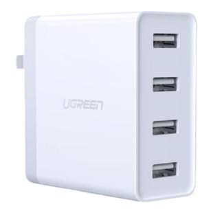 绿联双口多口USB充电器头多孔插座三口快充多功能四口插头适用苹果16iPhone15Pro华为小米安卓平板ipad一拖多