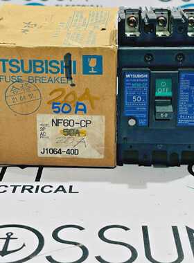 三菱NF60CP无保险丝断路器50A3POLE220VAC免运费