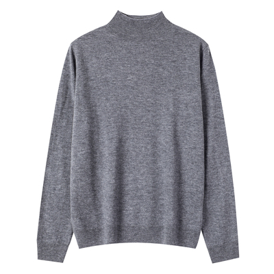 温尔家 48支超细美丽诺羊毛打底衫女秋冬半高领针织衫内搭上衣