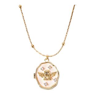 宠物照片定制纪念相盒项链天使相框复古亲人情侣相片打印相册吊坠