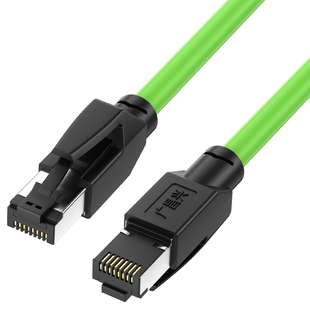 广昌兴 万兆高柔性超六类成品网线26#铜8芯绿色 伺服机信号通讯线