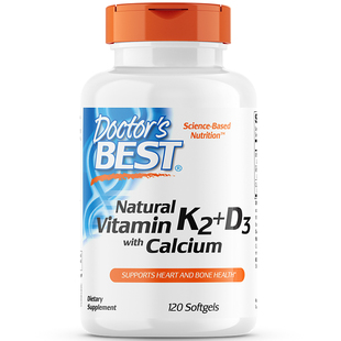 【自营】金达威多特倍斯维生素k2柠檬酸钙片中老年成人补钙120粒