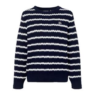 ELLE Active2026春秋条纹上衣毛针织衫显瘦长袖内搭外穿休闲百搭