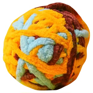 逗猫玩具球毛绒猫猫咪解闷耐咬磨牙好玩宠物猫有趣的铃铛球毛线球