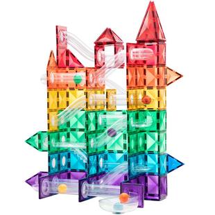 mideer弥鹿儿童磁力片彩窗磁吸积木棒男女孩拼图益智生日礼物玩具