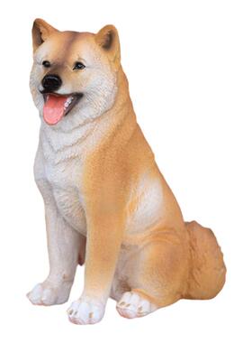 仿真柴犬落地摆件花园庭院装饰