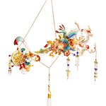 艺模九尾狐发簪子簪中剑金属拼装模型立体拼图国风礼物汉服可佩戴