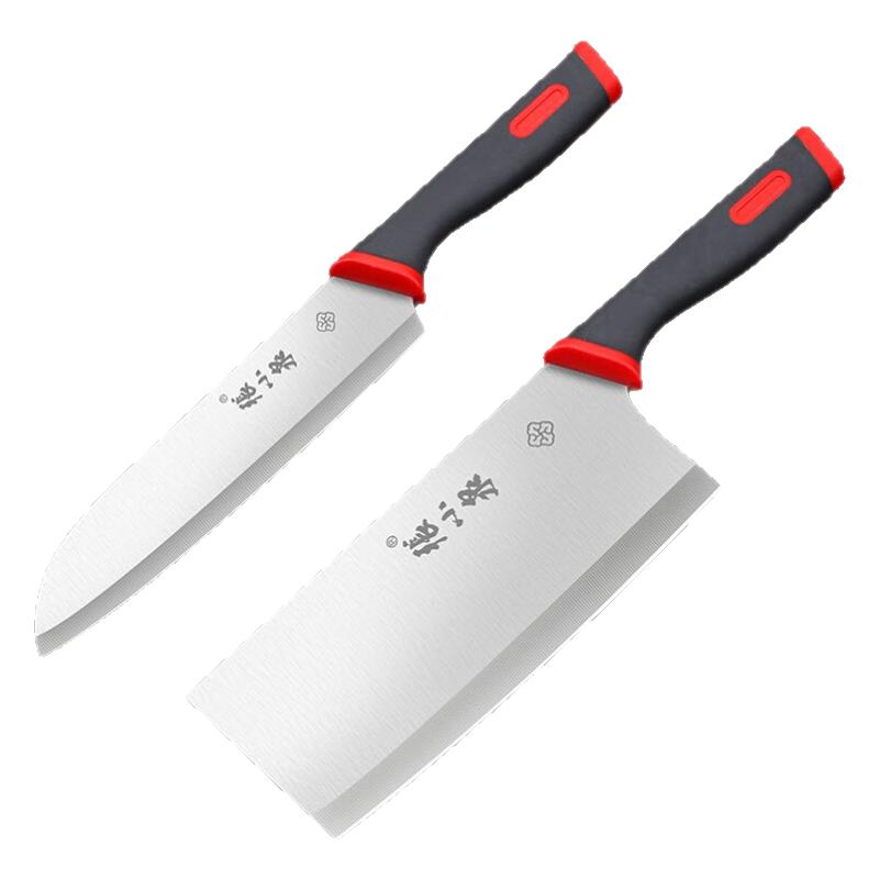 张小泉不锈钢一体成型刀具两件套