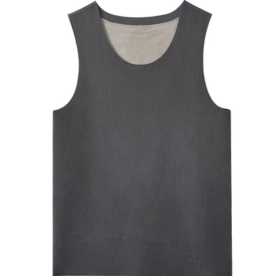 红豆居家热星人男士无痕保暖内衣德绒发热打底背心坎肩抑菌抗静电