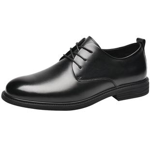 金猴男鞋真皮商务正装冬季加绒皮鞋男系带保暖新郎婚鞋男式单鞋