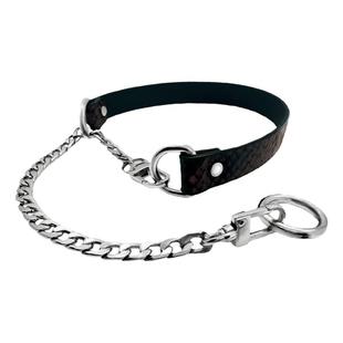 逆环choker新Breath真皮颈带高级感蛇皮纹牵引男真皮项圈女m窒息