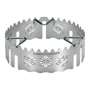 柯曼不锈钢挡风板户外炉具防风圈气炉头卡式炉油炉通用型支架咖啡