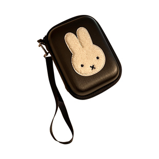 可爱兔子CCD相机收纳包便携卡片机保护套防摔硬壳数据线收纳盒子