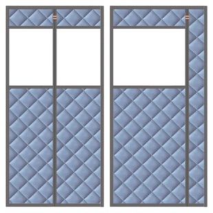 农村大门门帘冬加厚保暖棉冬季家用入户防寒保温隔断帘挡风隔音