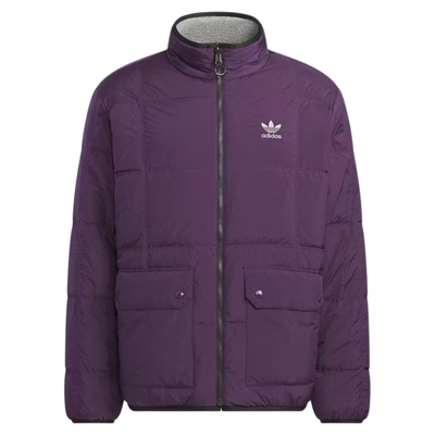 阿迪达斯羽绒服男子双面穿外套