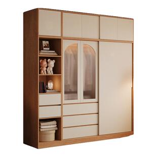 木兜家具暮光衣柜移门卧室家用实木推拉门款衣柜小户型成品大衣橱