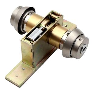 有框玻璃门地锁地弹簧门地锁带钥匙双面锁木门隐形门锁铝合金门锁