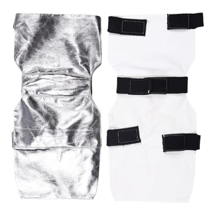 铝箔耐高温阻燃围裙工业炉前工阻燃防烫厨房护臂护腿护膝脚套头罩