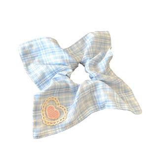 儿童方巾大肠发圈女童新款高级感扎头发低马尾头绳小女孩头花发饰