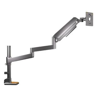 加长显示器悬臂支架可伸缩升降气动机械臂桌面增高27 32 40 49寸