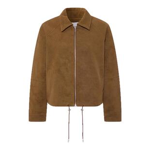 MOUSSY 秋季新品复古风简约翻领长袖夹克外套女028IAA30-1028