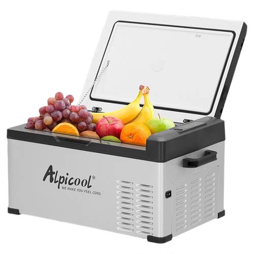 冰虎车载小冰箱车家两用款便携冰柜冷藏冷冻冰箱12V24V220V通用