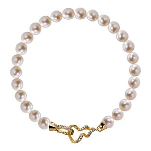 南珠宫葫缘925银淡水珍珠手链简约百搭送长辈C-HJS078SD-J