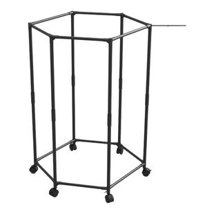 六边旋转落地衣架宿舍挂衣服架子室内晾衣架可移动衣帽架节省空间